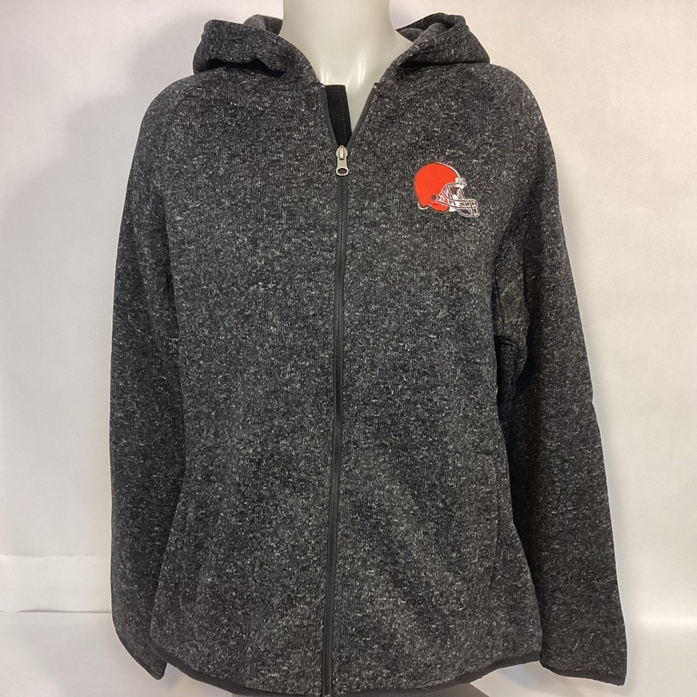 NFL G-III Cleveland Browns womens full zip up hoodie made size XL